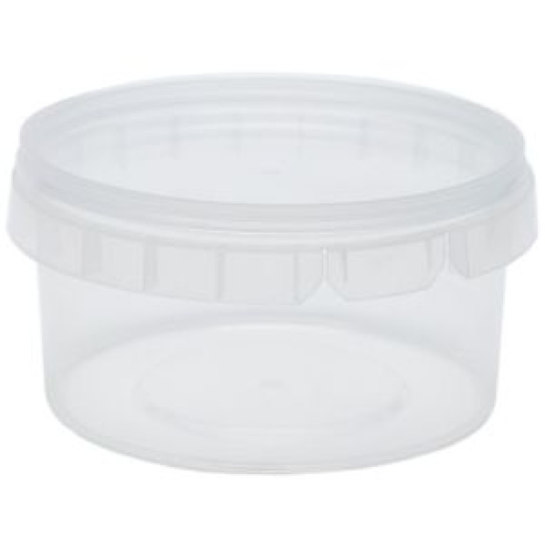 Банка БП с крышкой 0,210 л (91*78*51) (прозрачная, пластк)