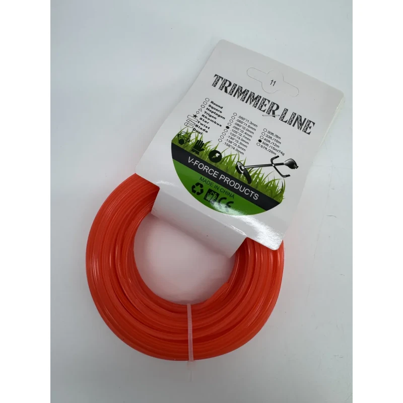 Леска для триммера 2,7*15м шестиугольник (Trimmer Line) /240