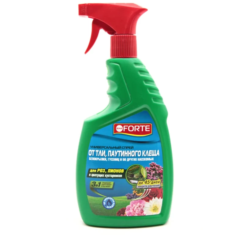 Бона Форте Спрей от ТЛИ, ПАУТИНОГО КЛЕЩА и других 50 видов насек. 750мл (Гарден) 8