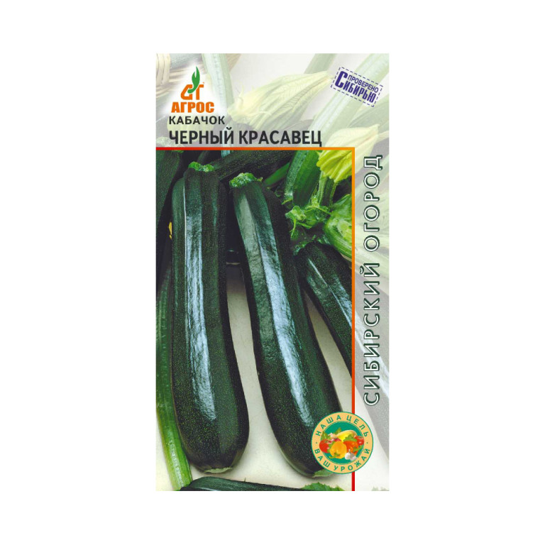 Кабачок Черный красавец (Агрос) 6 шт