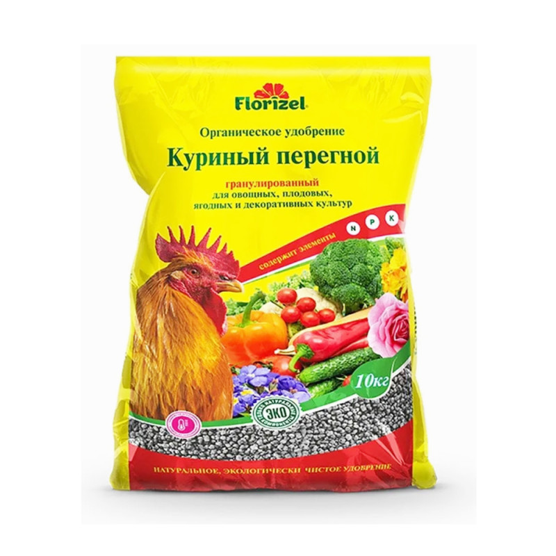 Куринный перегной гран 10 кг Florizel  (ФХИ)