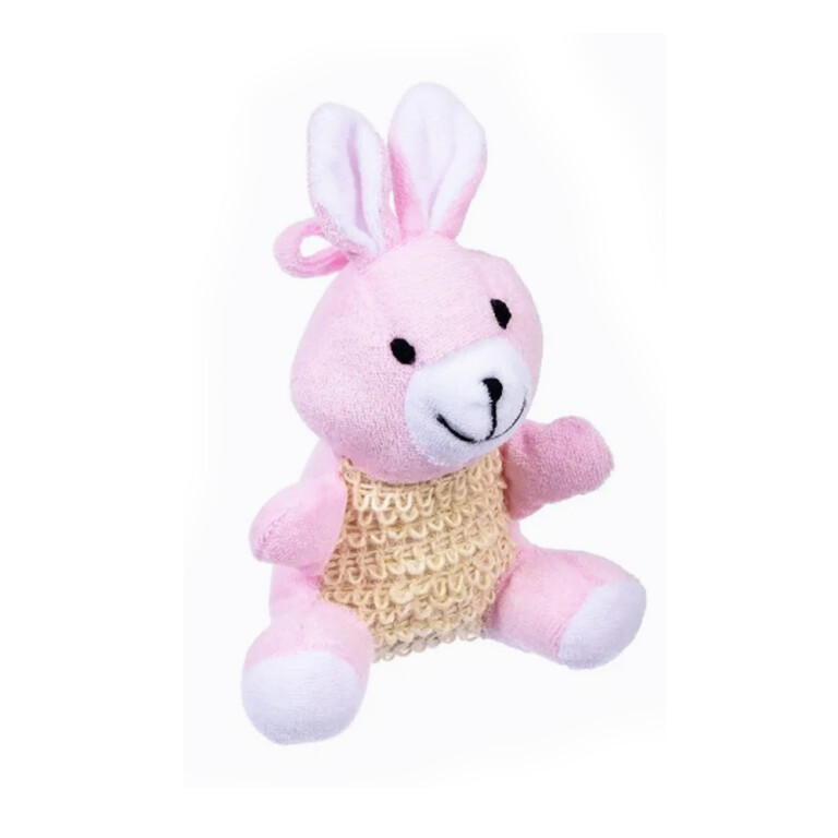 Мочалка из сизаля с хлопком 15*15*6 (Банные штучки) зверюшки