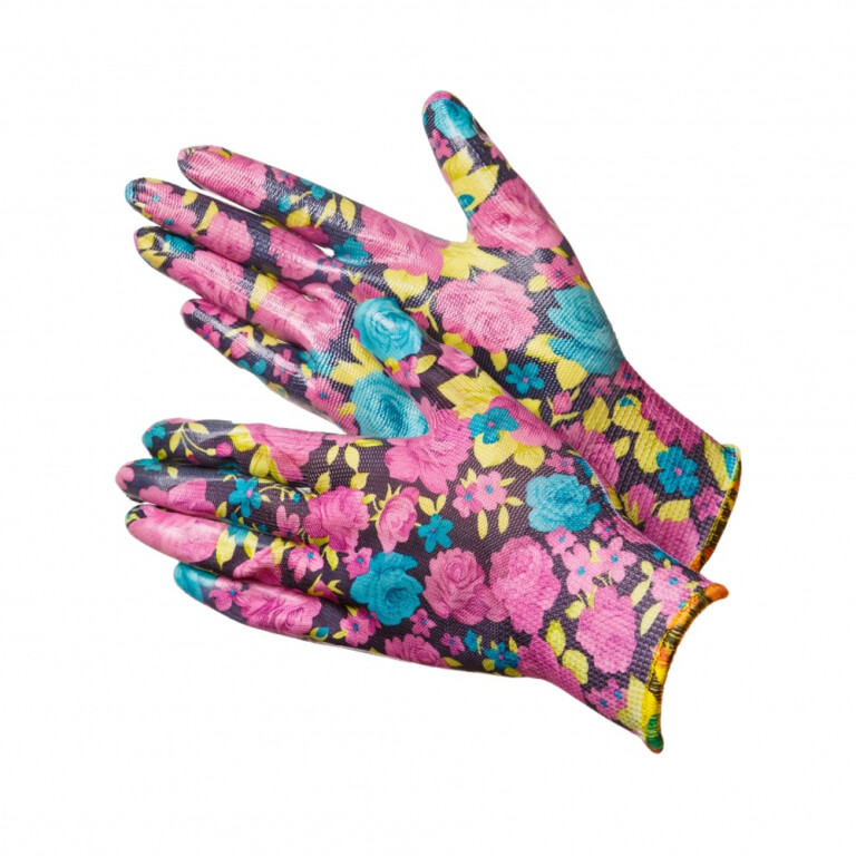 Перчатки нейлоновые с нитриловым покрытием Fiesta VIOLET (размер 7 (S) (GWARD) 12/240