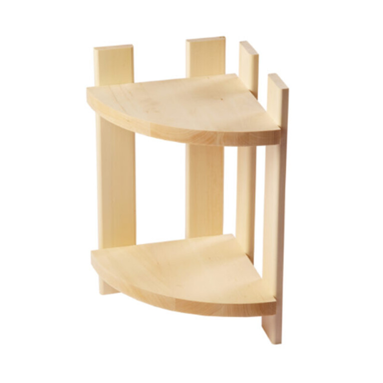 Полка угловая 2 яруса (МДФ) 300*300*500