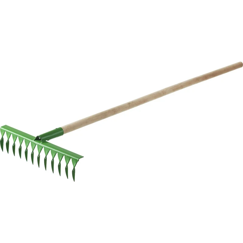 Грабли РОСТОК садовые с черенком, 14 витых зубцов (421900-14)