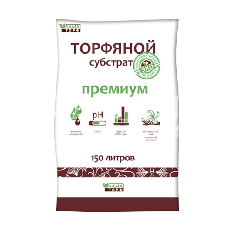 Торфяной субстрат Премиум 150л (12-14-24 +микроэлементы) (Лама Торф) /21