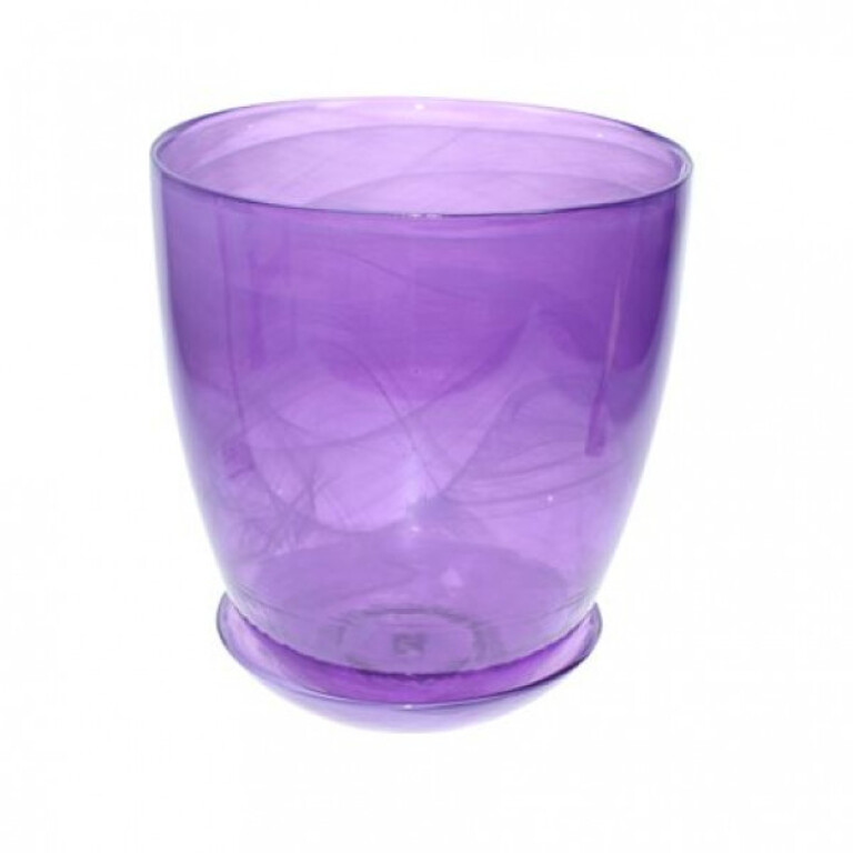 Горшок с подд.№2  13см алеб.крш.лилов. ОРГАНЗА (ФП)