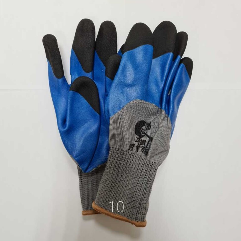 Перчатки Нейлон с латексным покрытием, пальцы двойное покрытие, № 10 /12