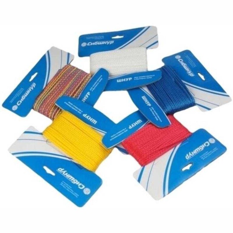 Шнур вязаный д 3мм, 20м цветной (мотовило) (Сибшнур) /70