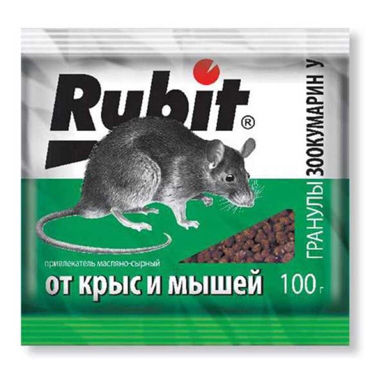 От грызунов Рубит Зоокумарин+ гран.сырн 100г (ЛЕТТО) 50