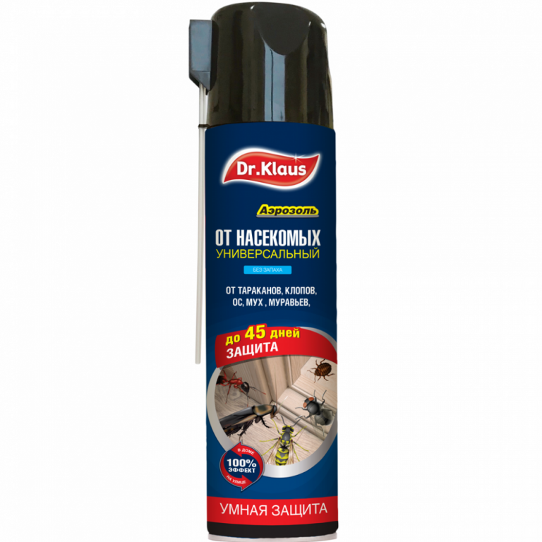 Дихлофос Dr.Klaus Универсальный  от тараканов,муравьев, мух,ос.и др. насекомых 600мл (Гарден) 12