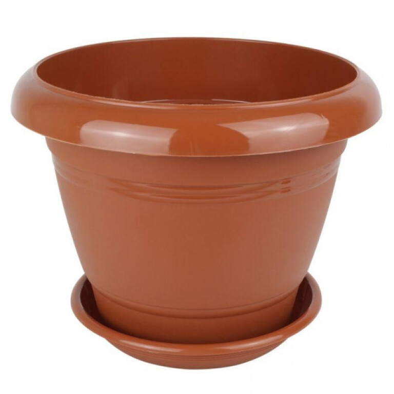 Фестона D25, 4,6л терра с подд. цветочный горшок (5PL)