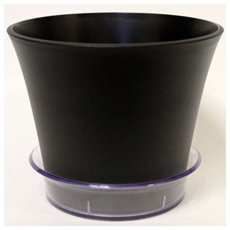 Кашпо Лотос 26*20 черн. 5,5л