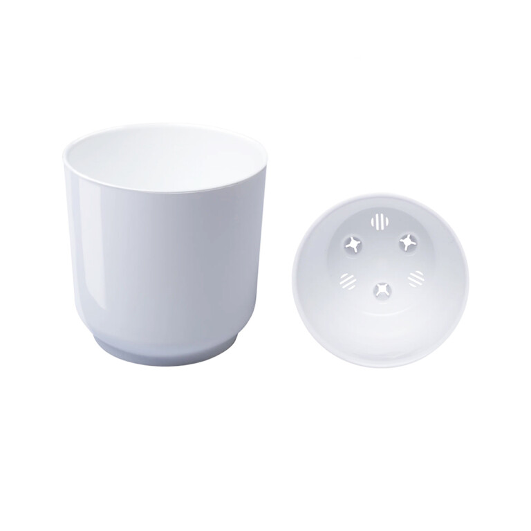 Дельта белый  горшок с вкладкой д19 4,4л (LG) /8