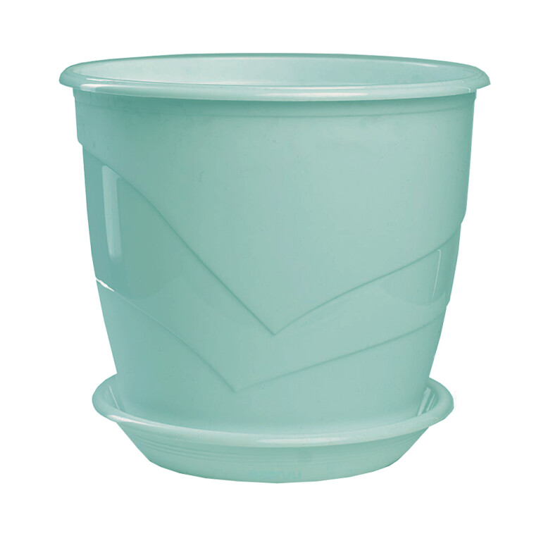 Венеция D19, 3,1л мята с подд. цветочный горшок (5PL)