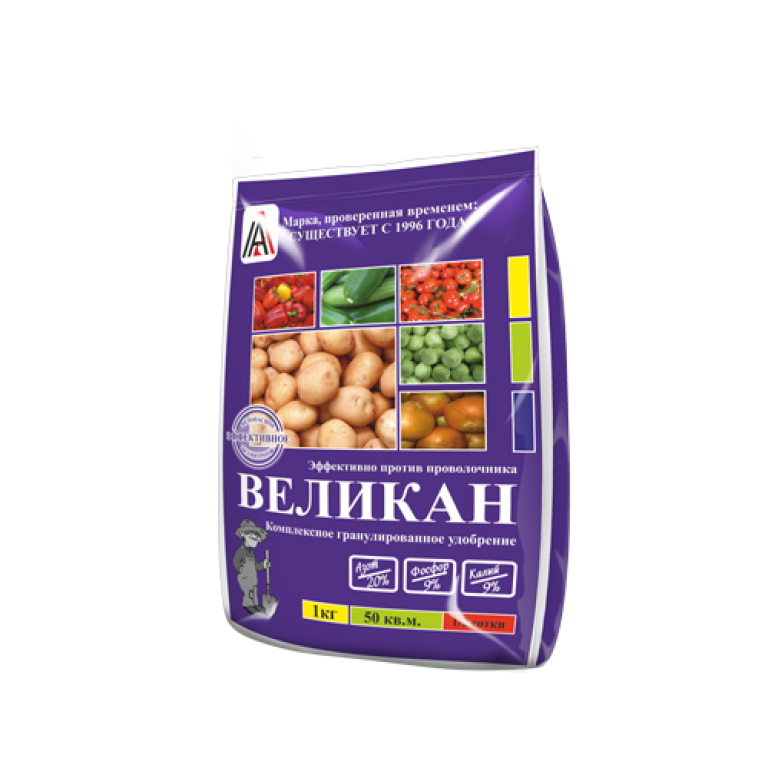 Великан (NPK 20-9-9) 1кг (Вика) 25шт