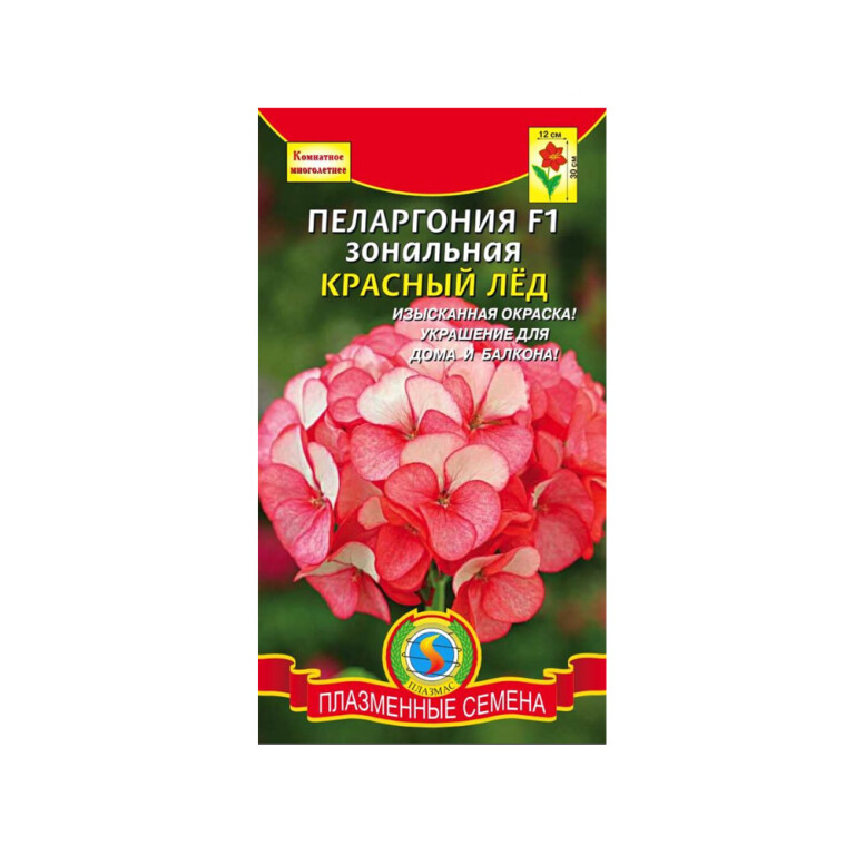Цв.Пеларгония Красный лед F1 (Плазма)