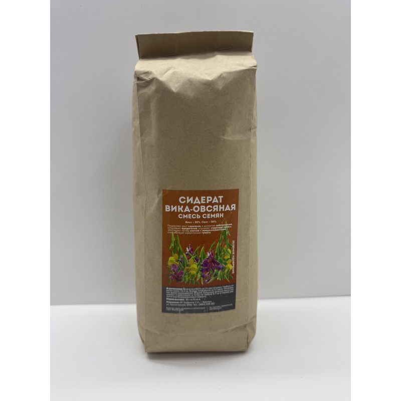 СИДЕРАТ Вико-овсяная смесь 1кг "Эко-сад" (25)