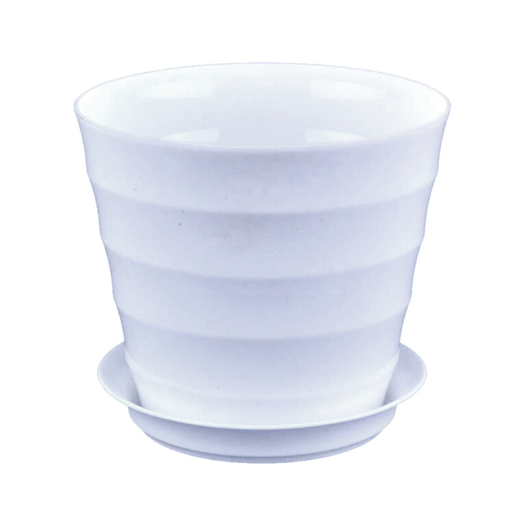 Лаура 0,7л белый 11,5 *10 с подд.(LG)