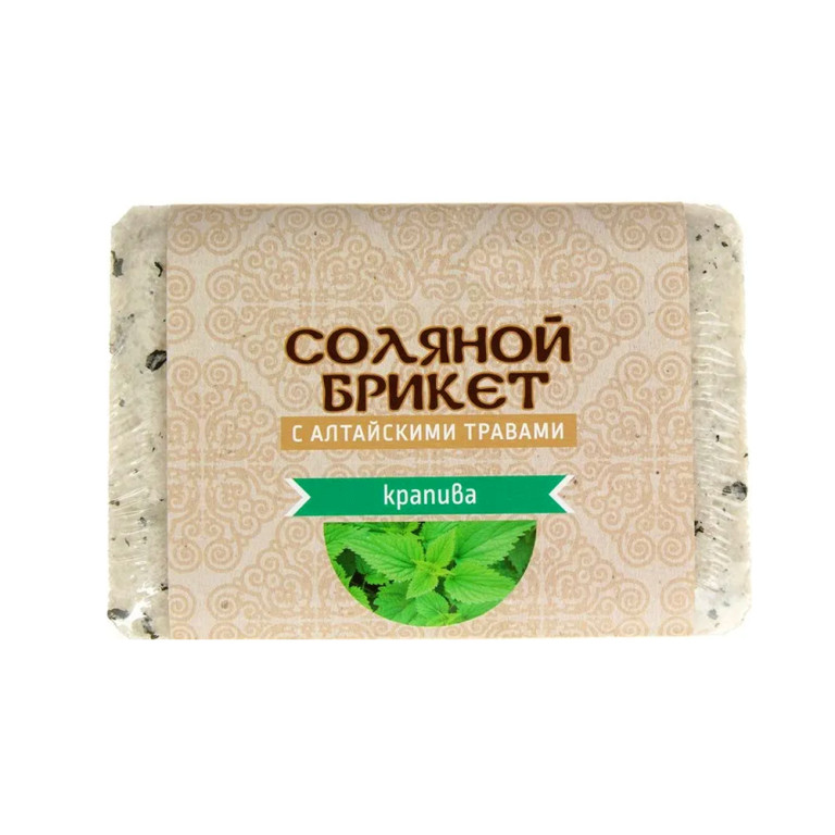 Соляной брикет "Соляная баня" с Алтайскими травами "Крапива" 1,35кг