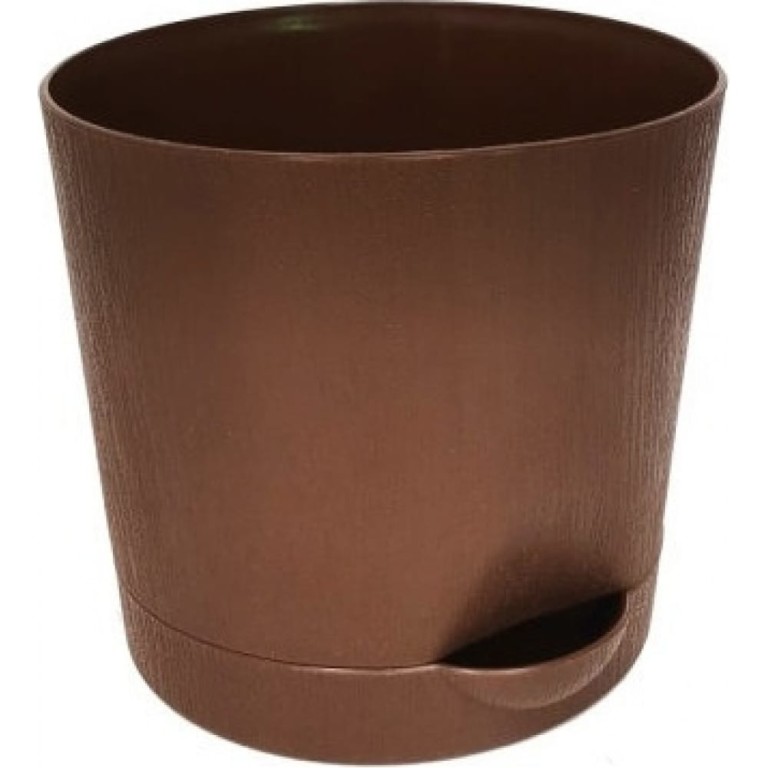 Горшок д/цв.2л шоколад с подд. (Интерм)