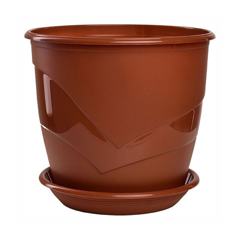 Венеция D21, 4,1л терра с подд. цветочный горшок (5PL)