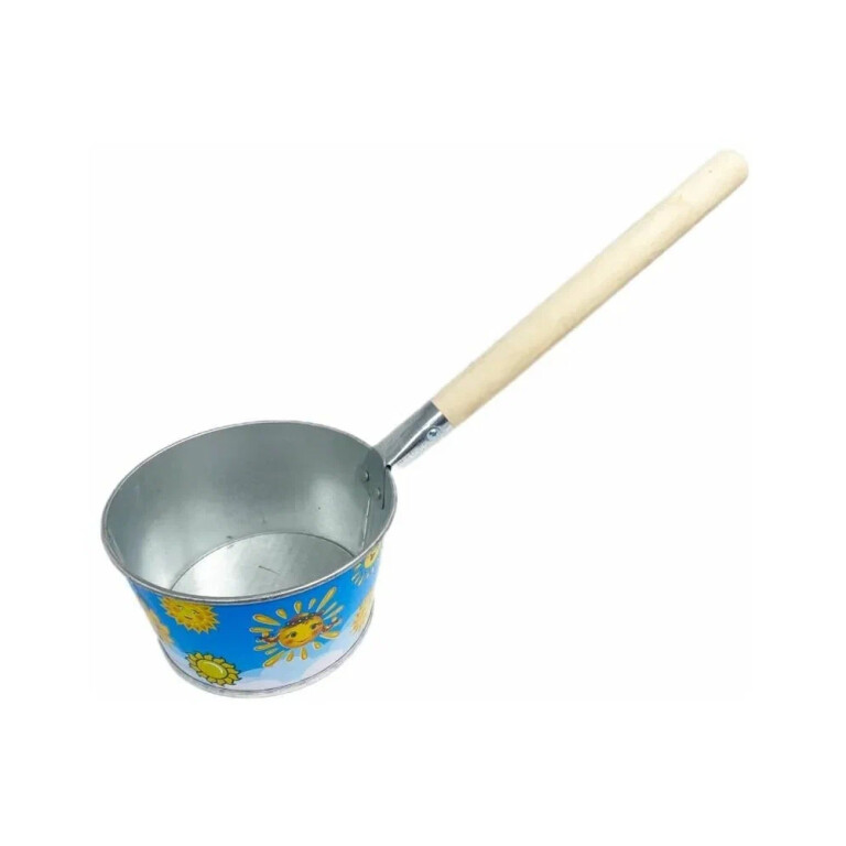 Ковш банный 1,5л оцинк.с декором (Лысьва)