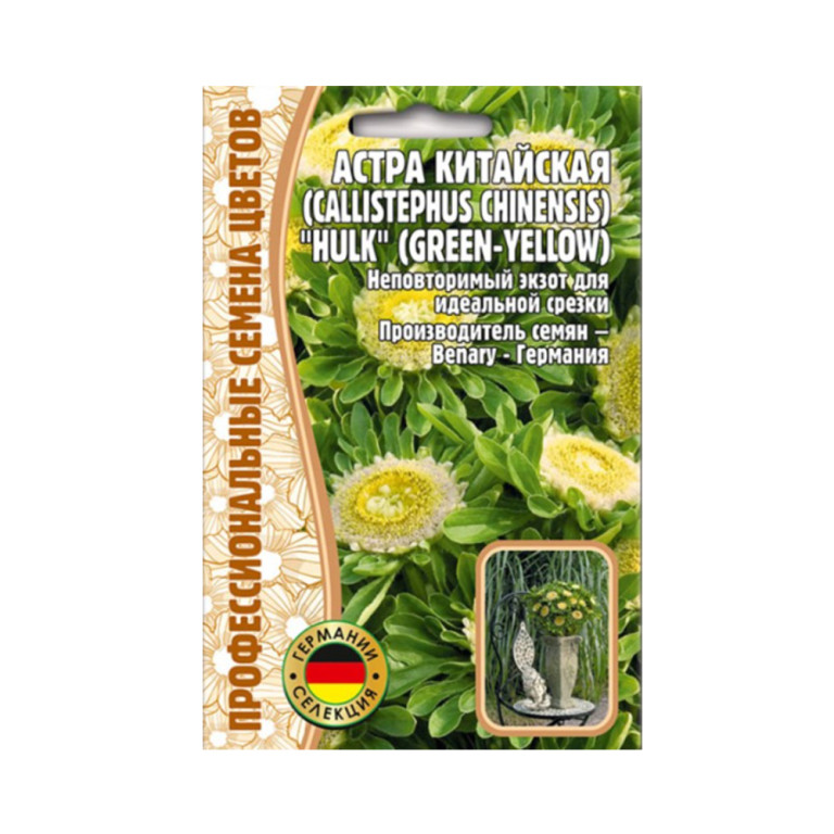 Цв.Астра Hulk grin-yellow (Григорьев) 5шт