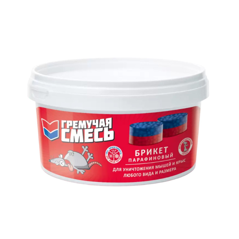 От грызунов Гремучая смесь парафиновые брикеты 400г (ВИСТА) /18