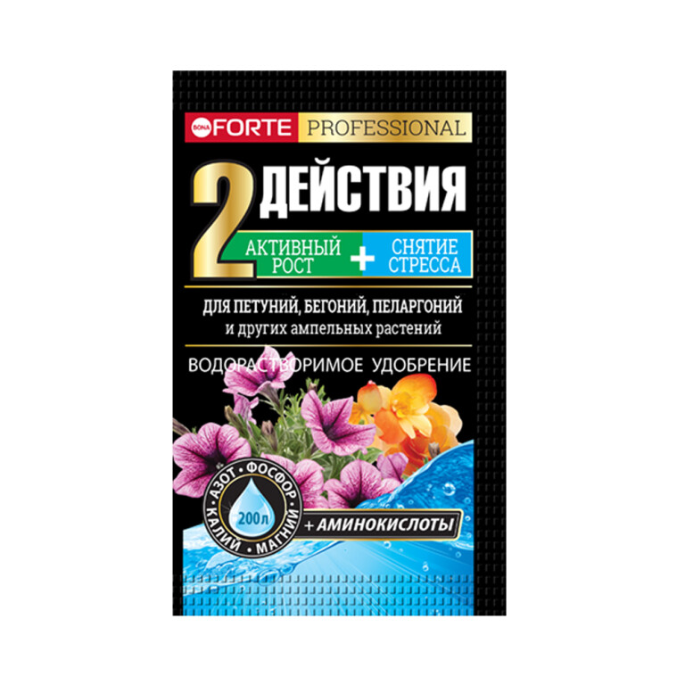 Бона Форте Петуния,бегония, пеларгония и ампельные растения  100гр (Гарден) 10/30