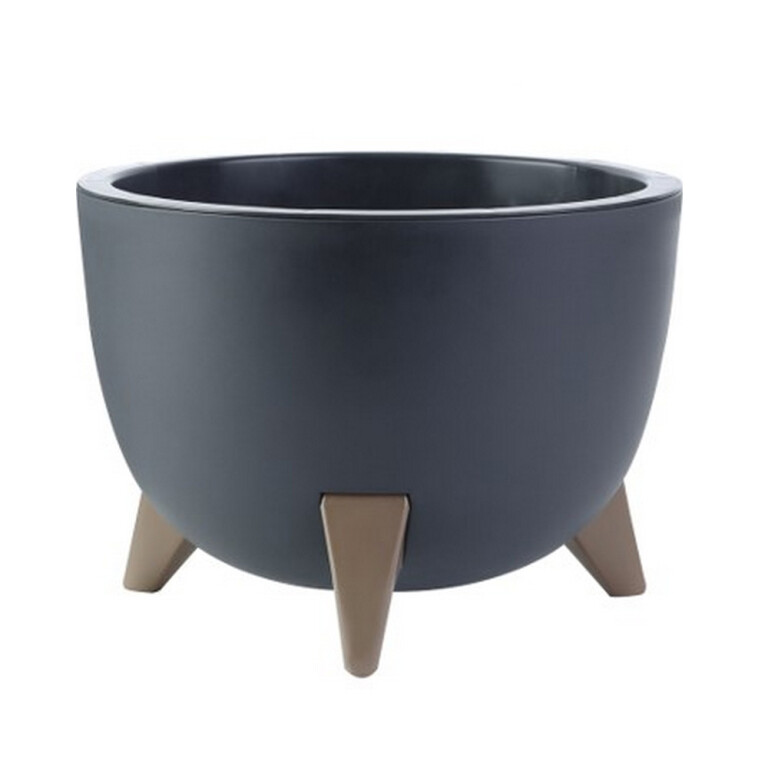 Грация кашпо (9,5л) Антрацит (ВМС) КШ-4191