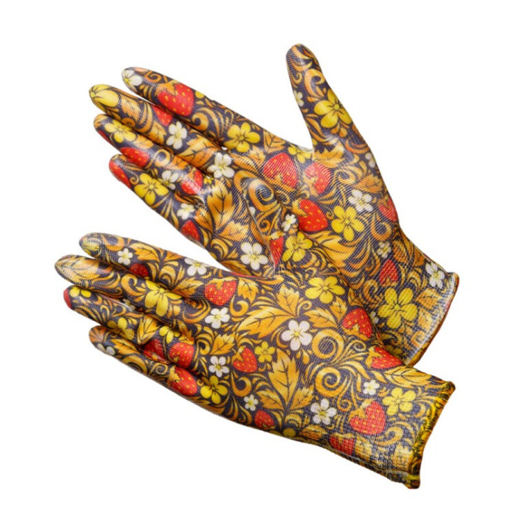 Перчатки нейлоновые с нитриловым покрытием Fiesta BERRY (размер 8 (M) (GWARD) 12/240