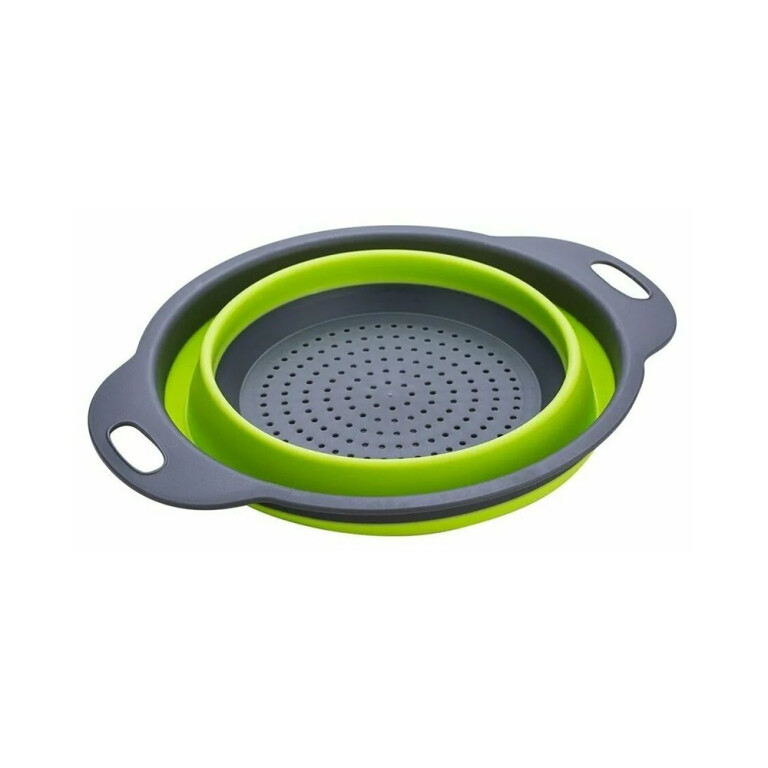 Дуршлаг силикон. 23*19,5*10см Компакт складной микс (Альтернатива)