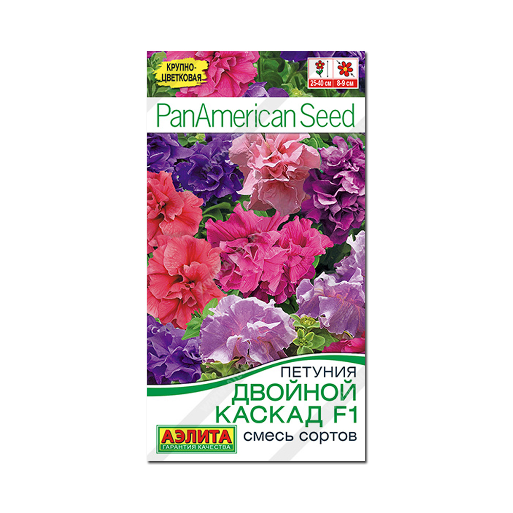 Цв Петуния Двойной каскад смесь F1 (Аэлита) 5шт махровая