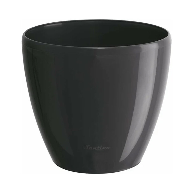 ДЕКО ТВИН горшок 2,5л антрацит (Крассула) ДЕК 1,5АНТ