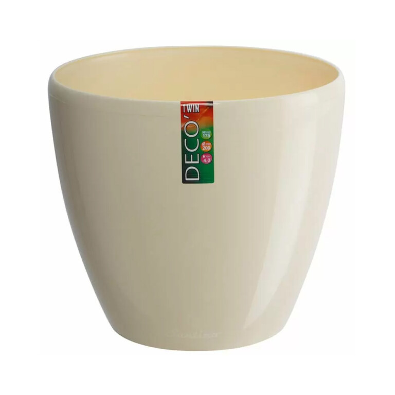ДЕКО ТВИН горшок 5,8л крем (Крассула) ДЕК 5,8КР