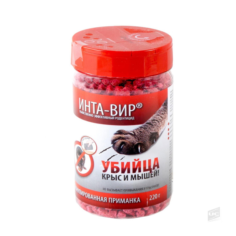 От грызунов Инта-Вир гранулы 220г (Фаско) 15шт