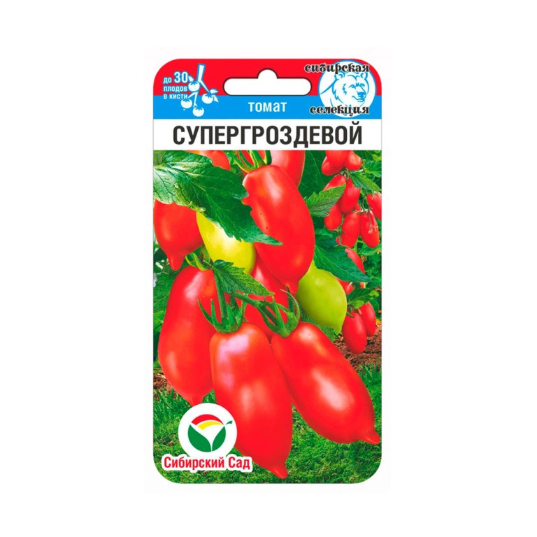 Томат Супергроздевой (Сиб.сад) 20шт
