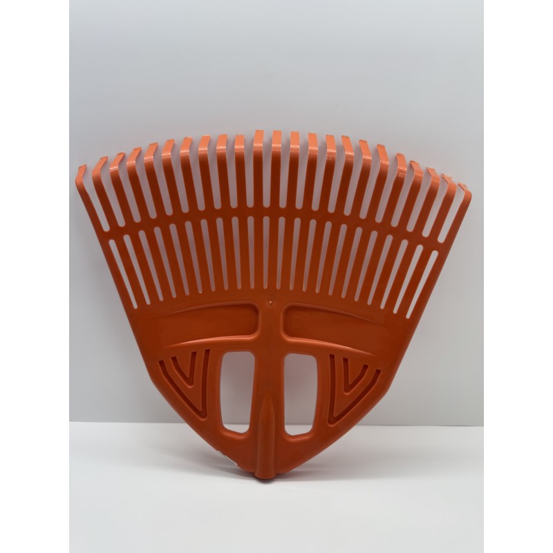 Грабли веерные пластинчатые 23 зуба, 500мм, d25 оранжевые (Н-Н)