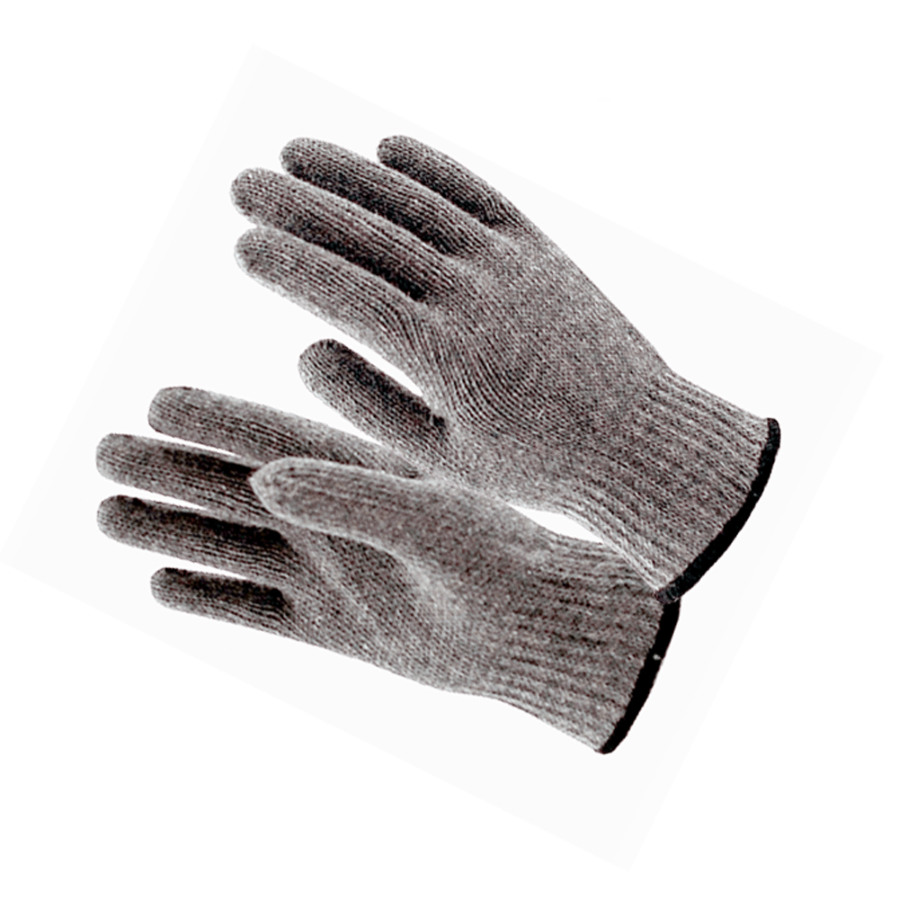 Перчатки полушерстяные Сибирь, серые, 55 гр (Сибшнур)