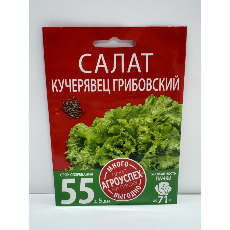Салат Кучерявец Грибовский МНОГО-ВЫГОДНО (Рости) 3 г
