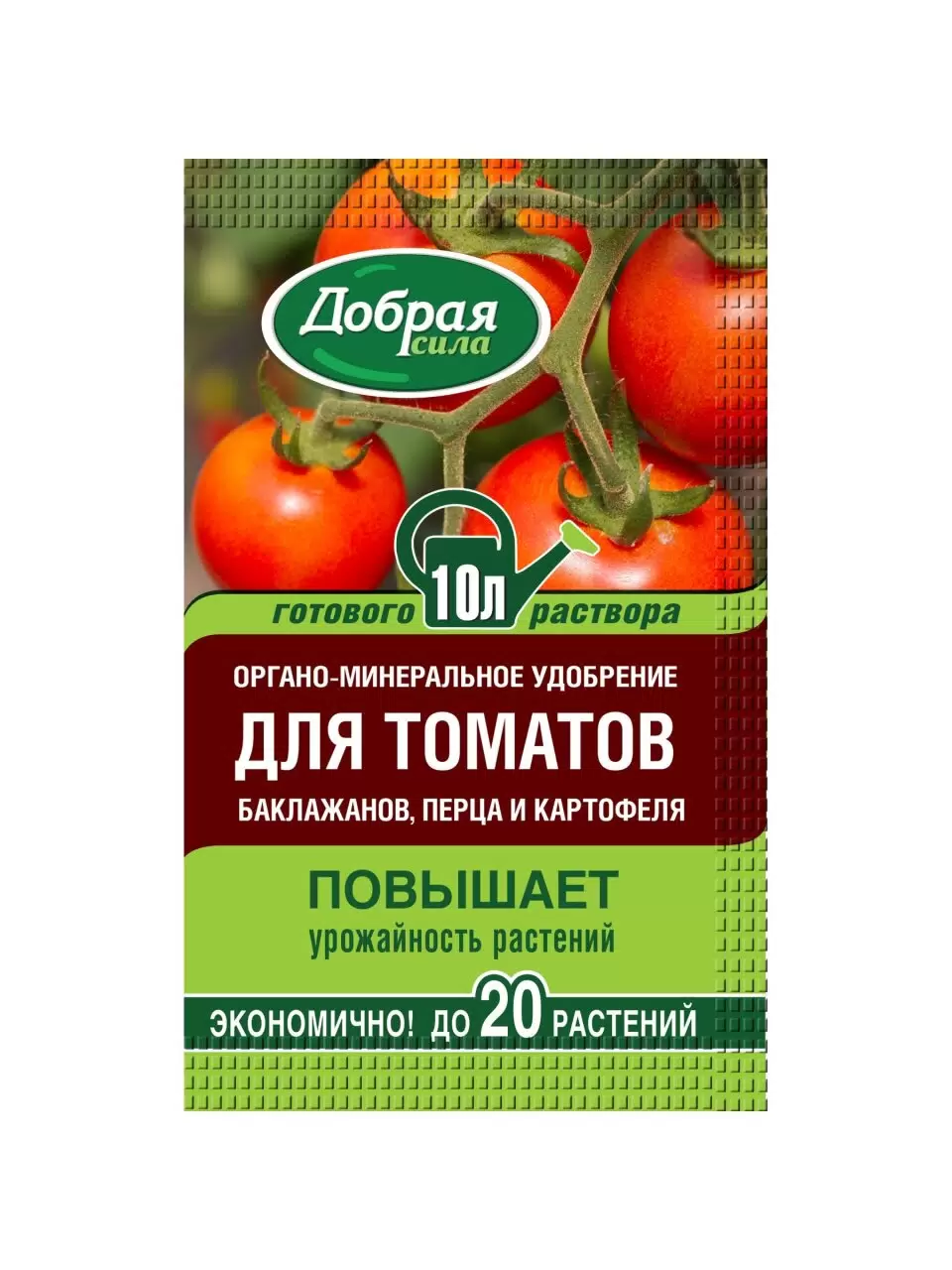 Удобрение для томатов, баклажанов и перца, жидкость, 100 мл, Добрая сила